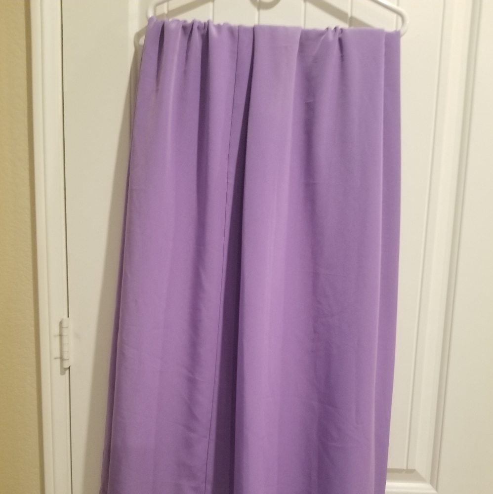 3 Panels of "Orchid" color custom made drapes approx 74" x 54".